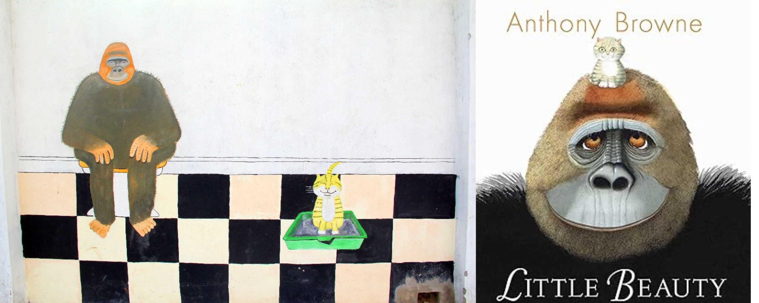 Mural featuring 'Little Beauty' by Anthony Browne