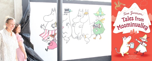 Mural featuring 'Tales from Moominvalley' by Tove Jansson